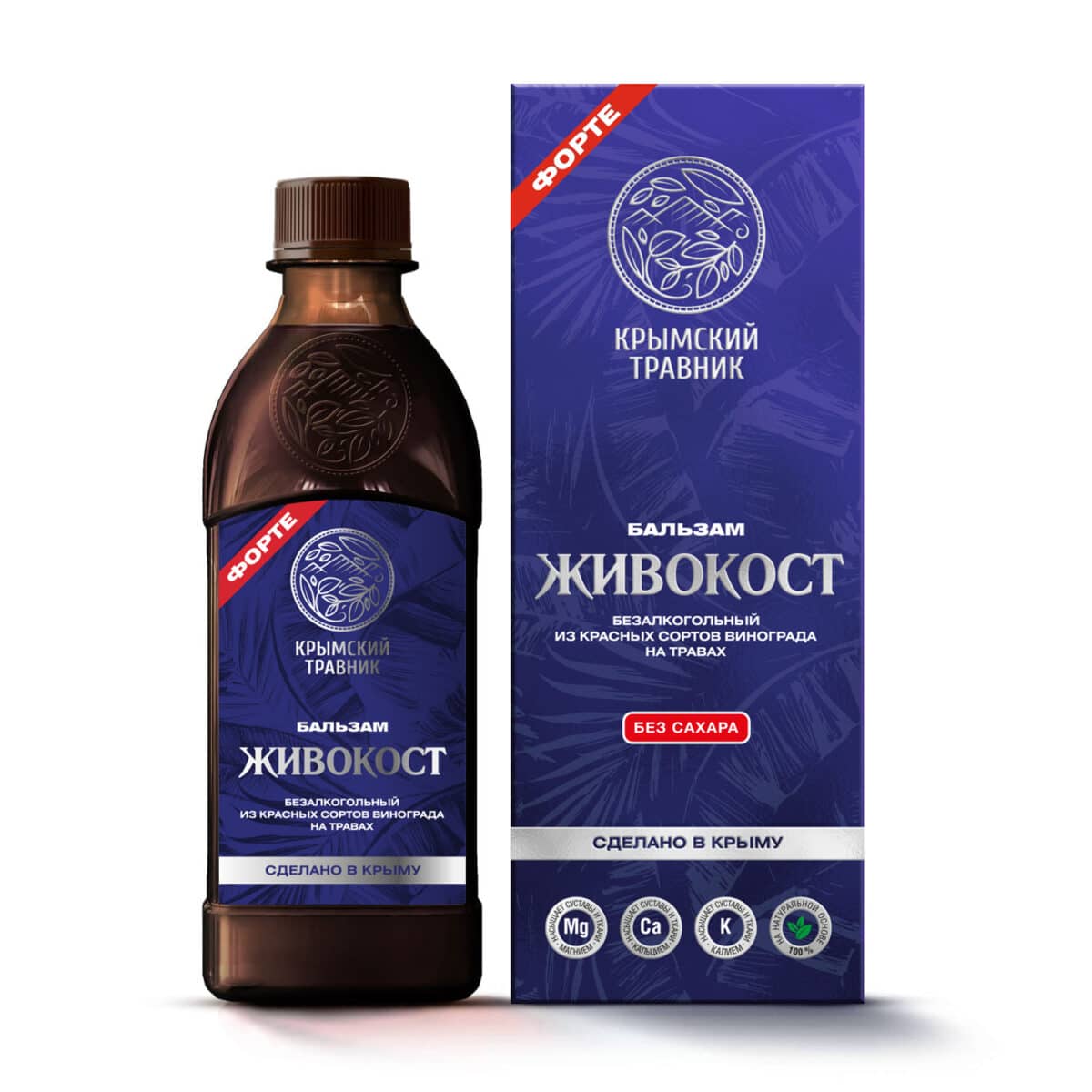 ЖИВОКОСТ Бальзам безалкогольный на травах из красных сортов винограда — изображение 1