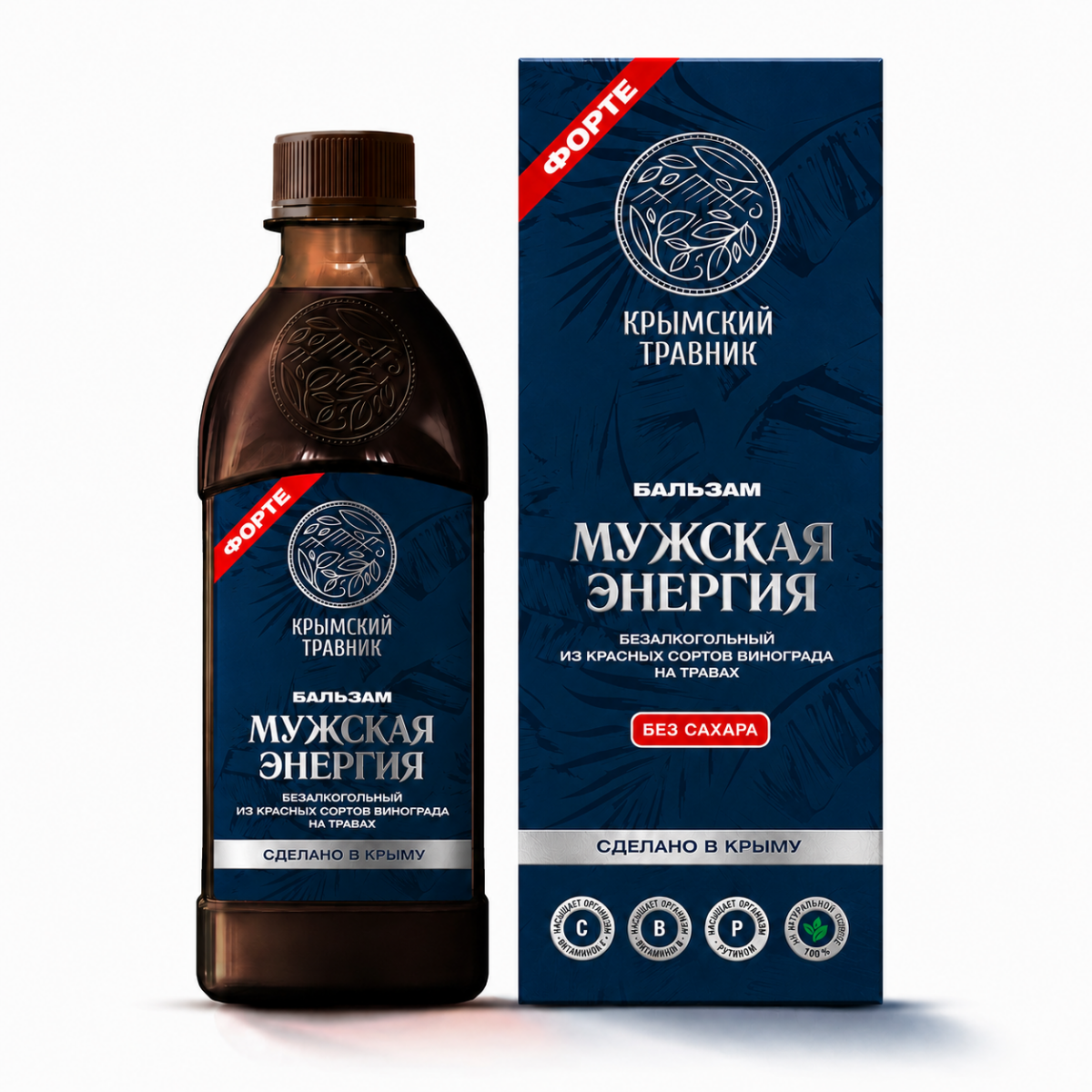 МУЖСКАЯ ЭНЕРГИЯ Бальзам безалкогольный на травах из красных сортов винограда — изображение 1
